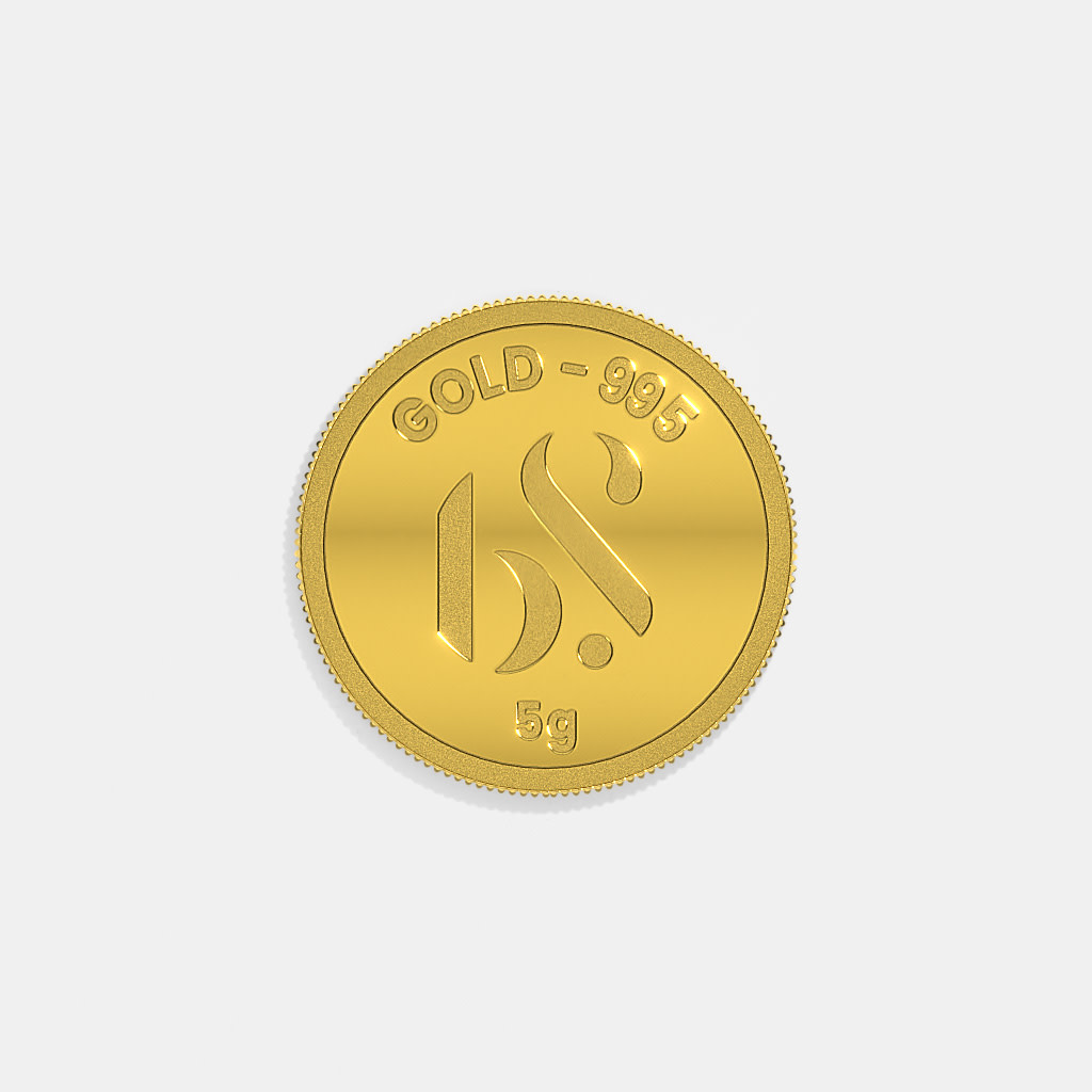 5 gram 24 KT Gold Coin