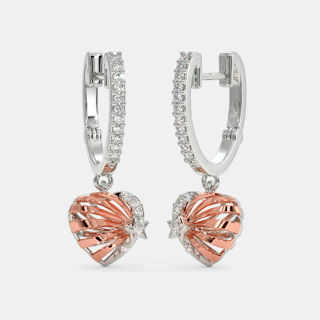 The Radiant Star Huggie Earrings