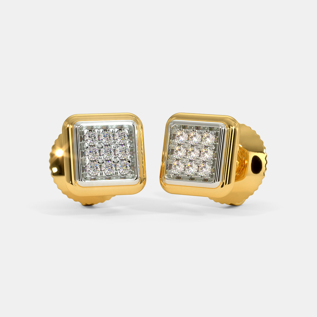 The Iola Pave Stud Earrings