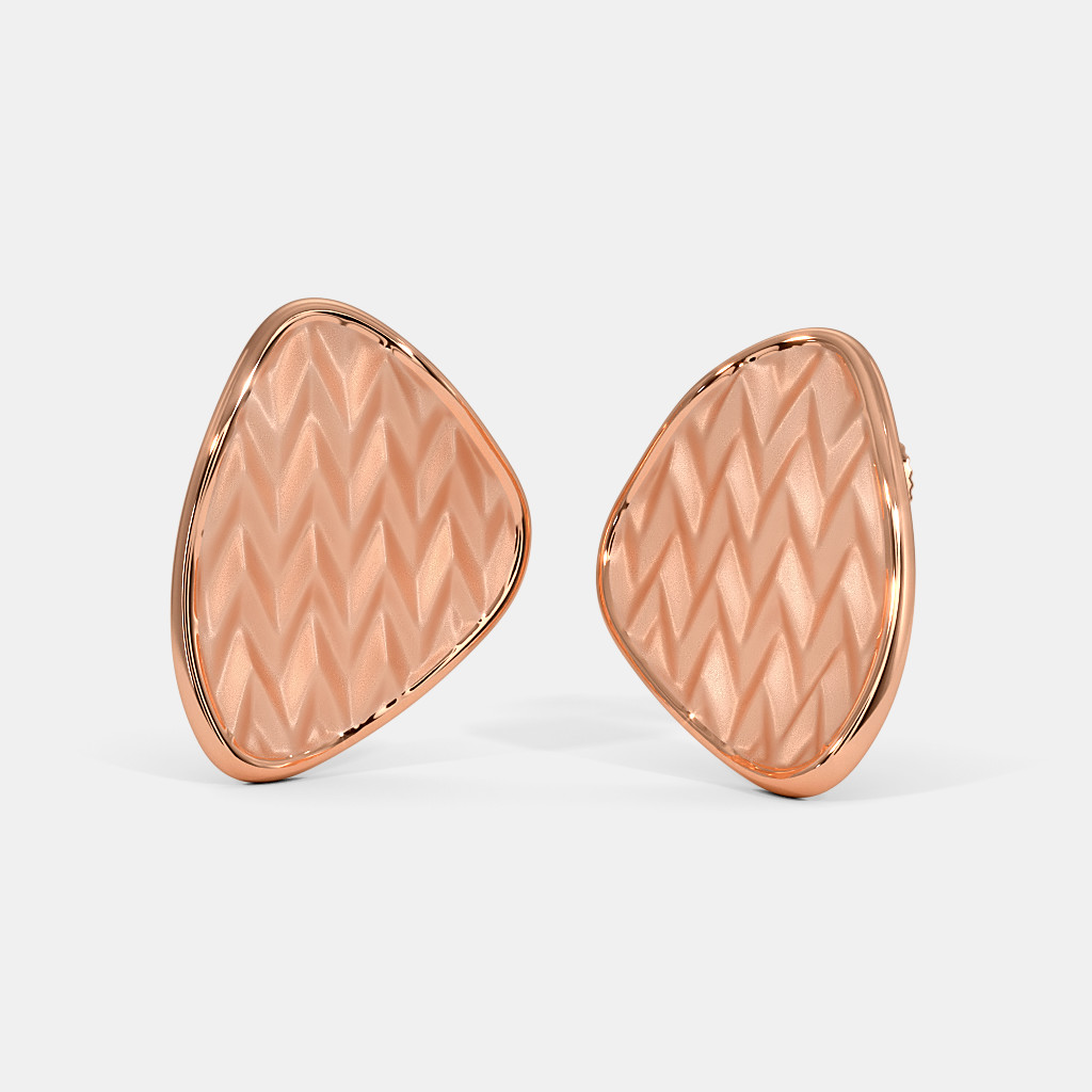 The Crinkle Stud Earrings