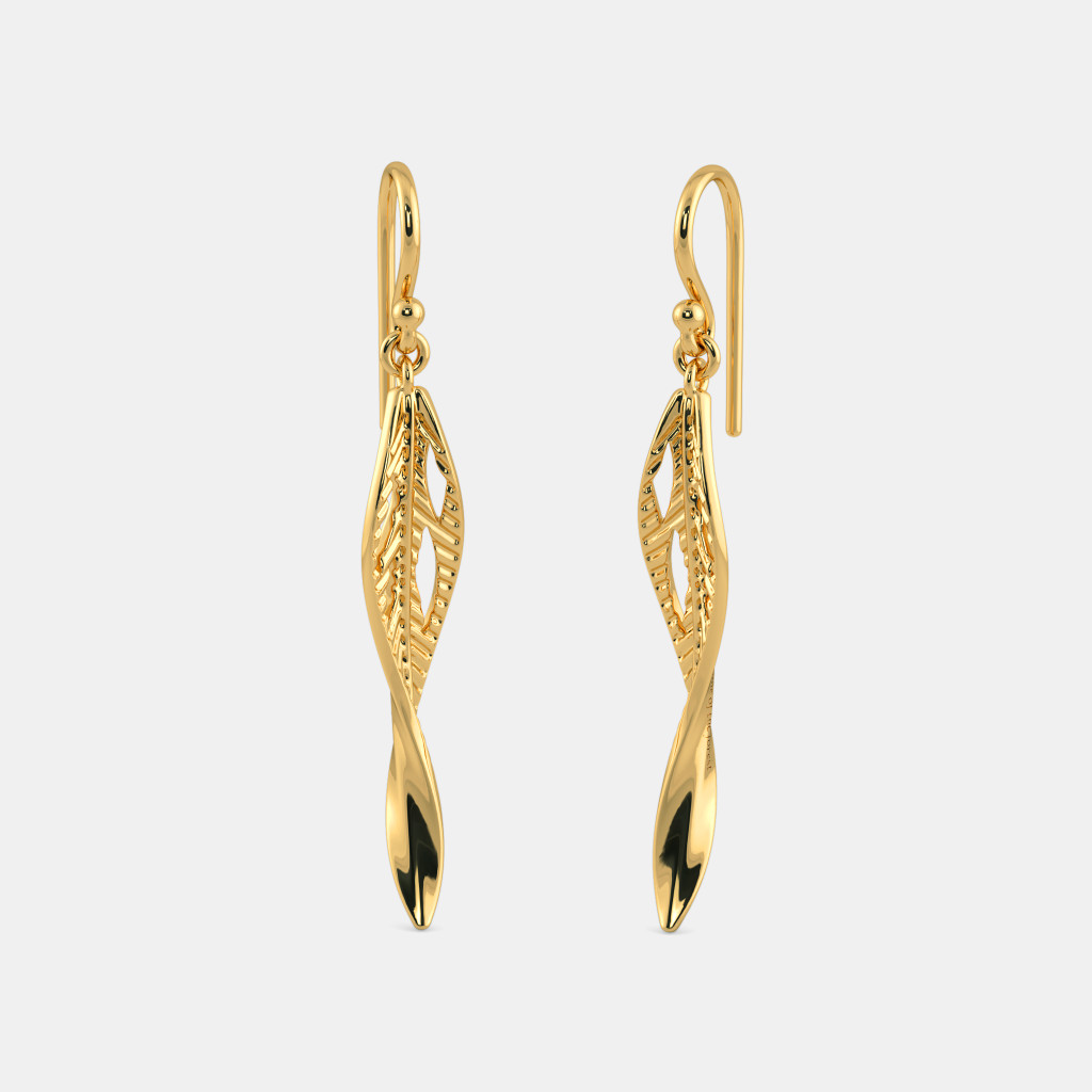 The Foglia leaf Drop Earrings