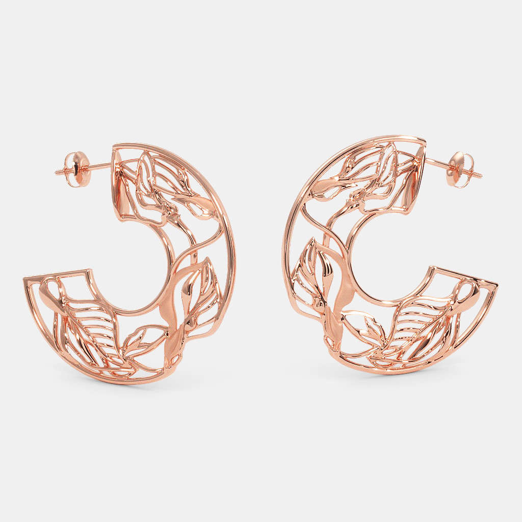 The Callista Roseate Hoop Earrings