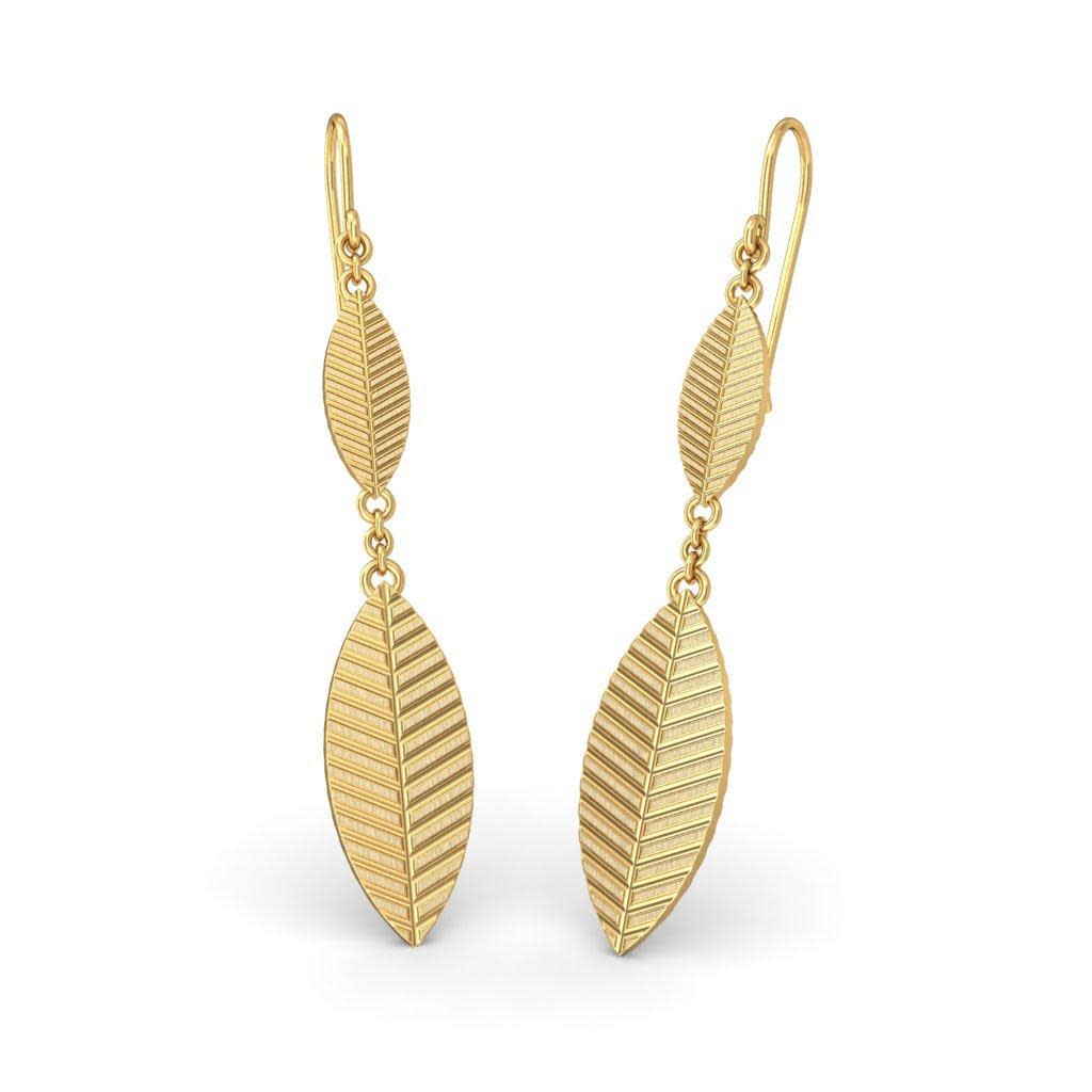 The Gold Leaf Drop Earrings