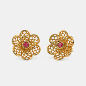 The Camilla Lattice Stud Earrings - thumb 1
