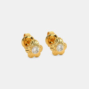 The Enya Multi Pierced Stud Earrings - thumb 3