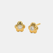 The Enya Multi Pierced Stud Earrings - thumb 1