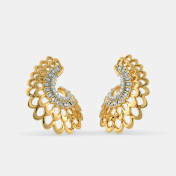 The Kalapi feather Hoop Earrings - thumb 1