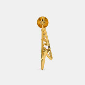The Astrid J Hoop Earrings - thumb 5