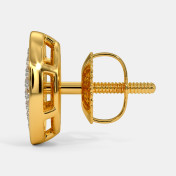 The Valente Pave Stud Earrings - thumb 4
