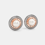 The Sun Moon Stud Earrings - thumb 3