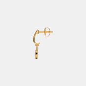 The Aarna Lock J Hoop Earrings - thumb 4
