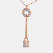 The Abrina Lock Necklace - thumb 1