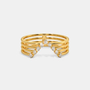 The Anemone Chevron Ring - thumb 8