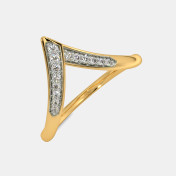 The Carla Chevron Ring - thumb 1