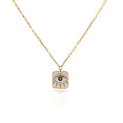 The Khufu Evil Eye Pendant Necklace For Him - thumb 4