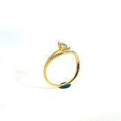 The Dereva Solitaire Couple Band For Her - thumb 2