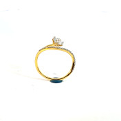 The Dereva Solitaire Couple Band For Her - thumb 3