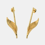 The Gold Blatt stick Drop Earrings - thumb 1