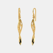The Foglia leaf Drop Earrings - thumb 1