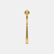 The Lipaz J Hoop Dangler Earrings - thumb 3