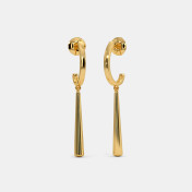 The Lipaz J Hoop Dangler Earrings - thumb 1