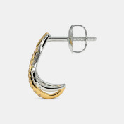The Jeevoka J Hoop Earrings - thumb 4