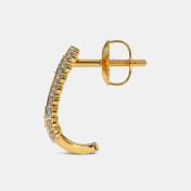 The Khyaati J Hoop Earrings - thumb 4