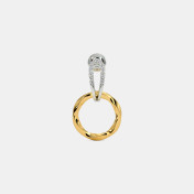 The Zadie J Hoop Drop Earrings - thumb 3