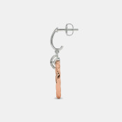 The Hilde J Hoop Drop Earrings - thumb 4
