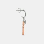 The Hilde J Hoop Drop Earrings - thumb 6