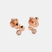 The Ruri Multi Pierced Stud Earrings - thumb 3