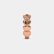 The Viola Multi Pierced Huggie Earrings - thumb 3