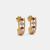The Omaira J Hoop Earrings - thumb 3