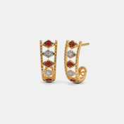 The Omaira J Hoop Earrings - thumb 1