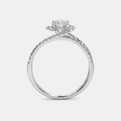 The Illusia Twisted Halo Solitiare Ring - thumb 7