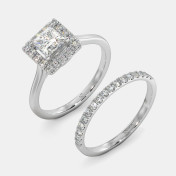 The Senna Halo Bridal Ring Set - thumb 3