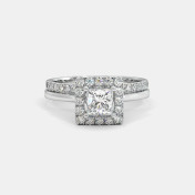 The Senna Halo Bridal Ring Set - thumb 8