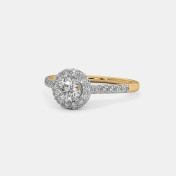 The Adriane Halo Solitaire Ring - thumb 5