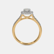 The Adriane Halo Solitaire Ring - thumb 7