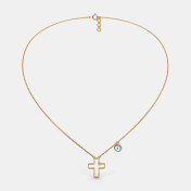 The Cross And Evil Eye Kids Necklace - thumb 4