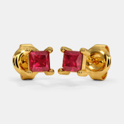 The Kahli Multi Pierced Stud Earrings - thumb 1