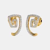 The Effervescent J Hoop Earrings - thumb 1