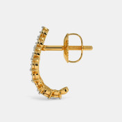 The Cherish J Hoop Earrings - thumb 4