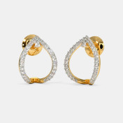 The Evocative J Hoop Earrings - thumb 1
