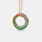 The Dainty Tricolour Pendant - thumb 3