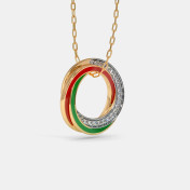 The Dainty Tricolour Pendant - thumb 5