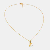The Cursive K Necklace - thumb 4