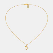 The Cursive T Necklace - thumb 2