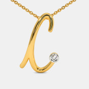 The Cursive C Necklace - thumb 4