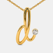 The Cursive D Necklace - thumb 3